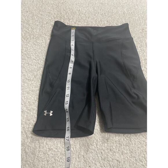 HeatGear Under Armour Black Athletic Bike Shorts Womens sz S Compression 1351688 - Picture 2 of 9